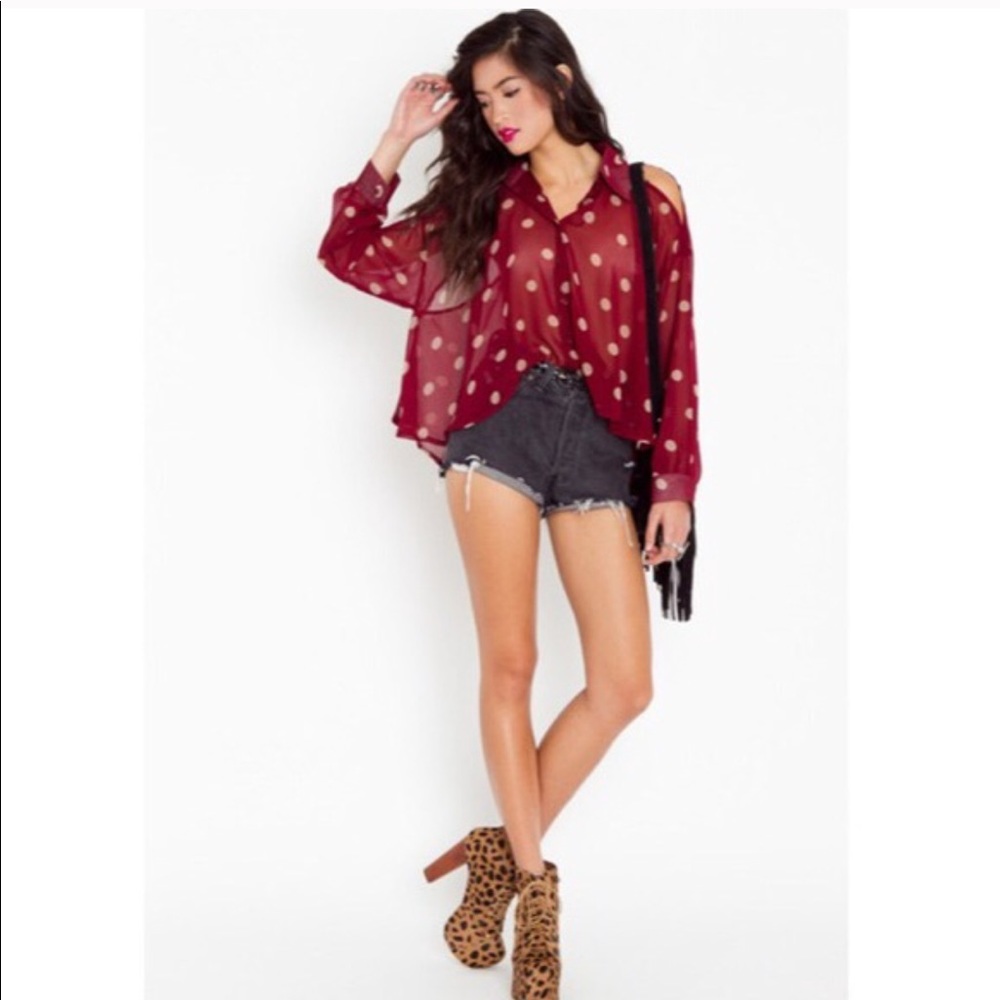 Unif Cold Shoulder "It" Blouse